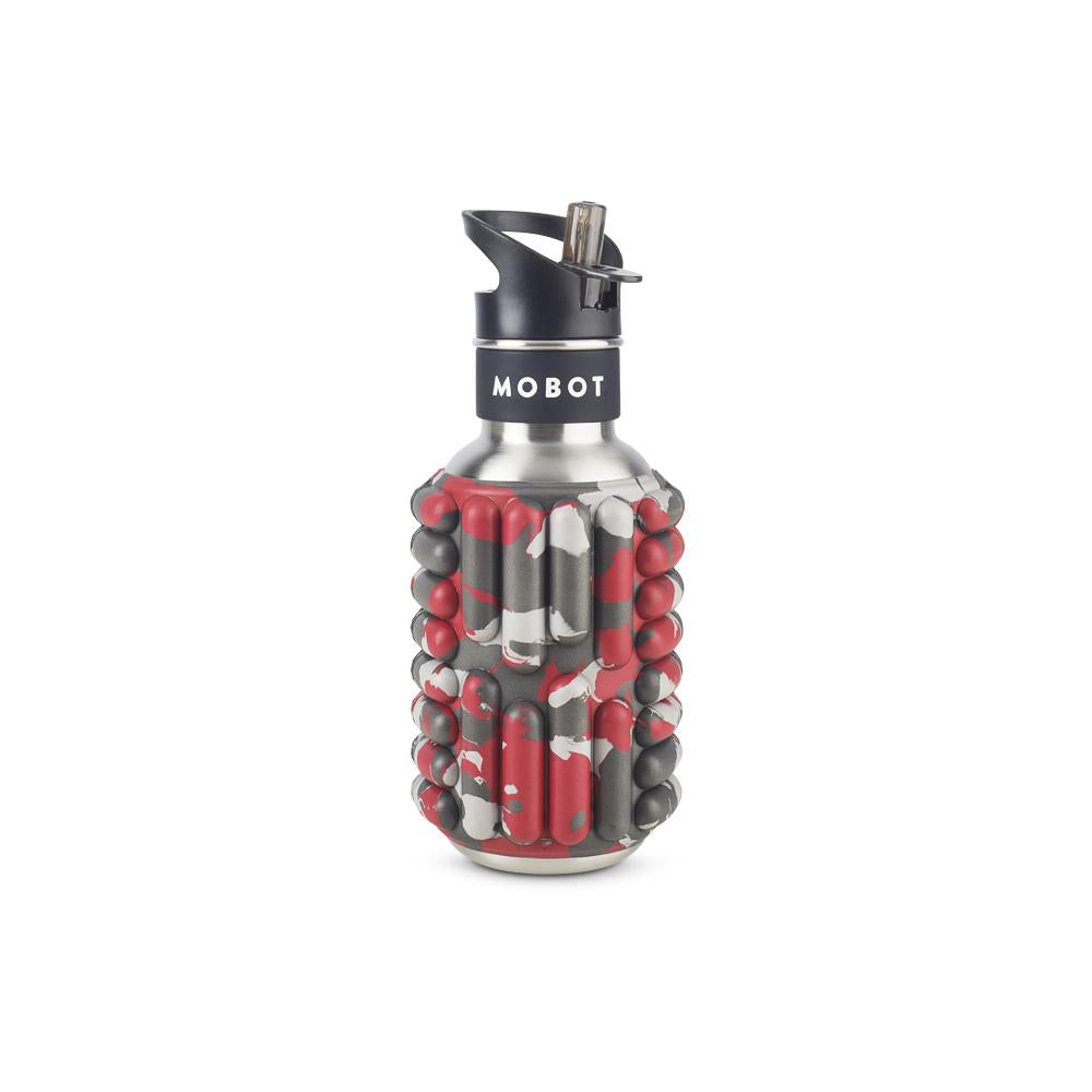 Sale - Red Metal - 18oz Firecracker - Foam Roller Water Bottle - MOBOT