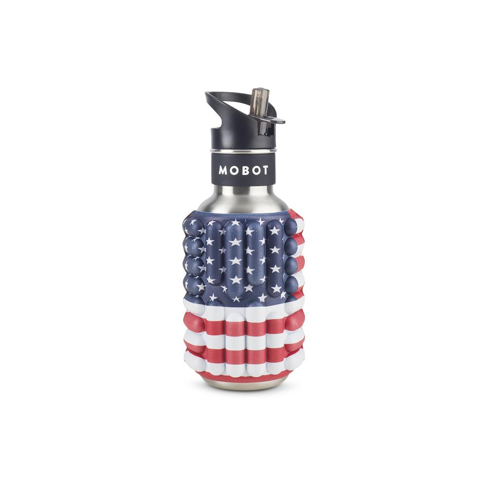 Sale - 18oz Firecracker - USA - Foam Roller Water Bottle - MOBOT
